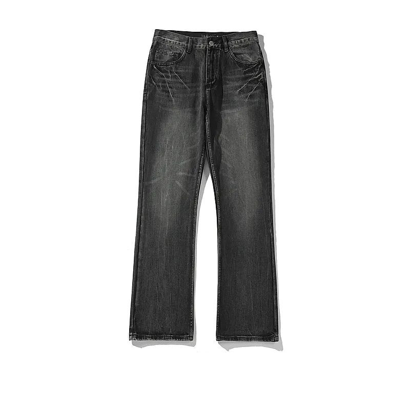 Straight-Fit Denim Pants