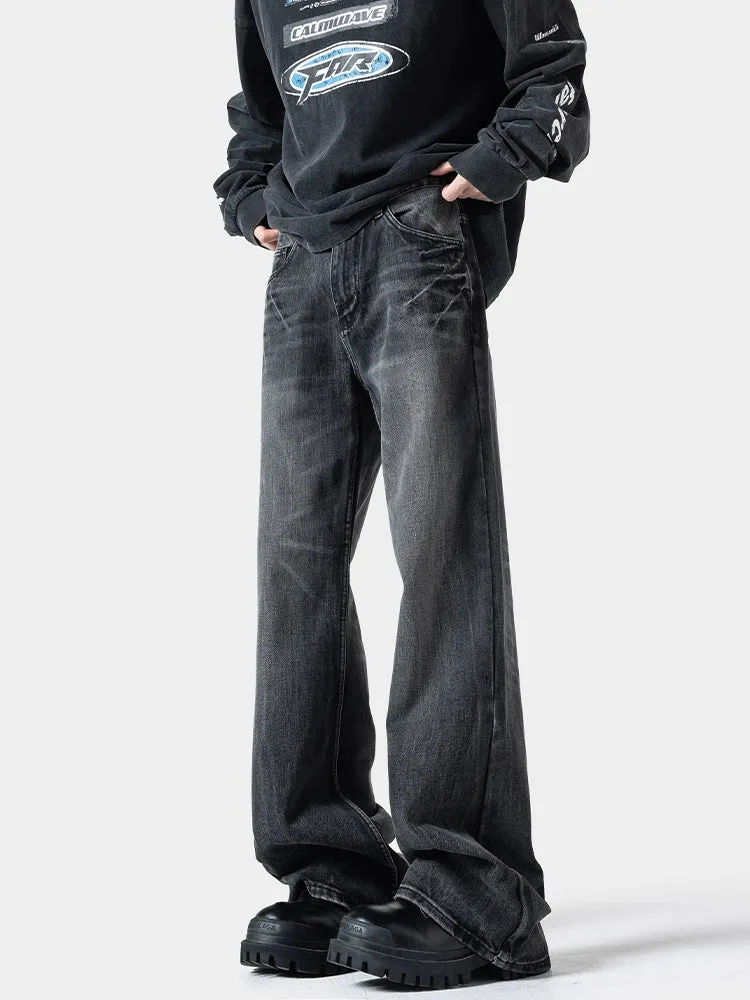 Straight-Fit Denim Pants