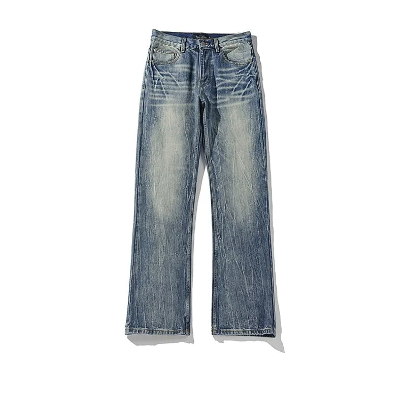 Straight-Fit Denim Pants