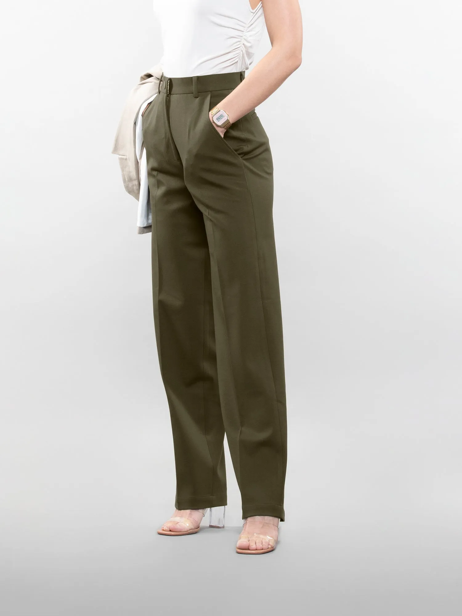 Straight-leg trouser