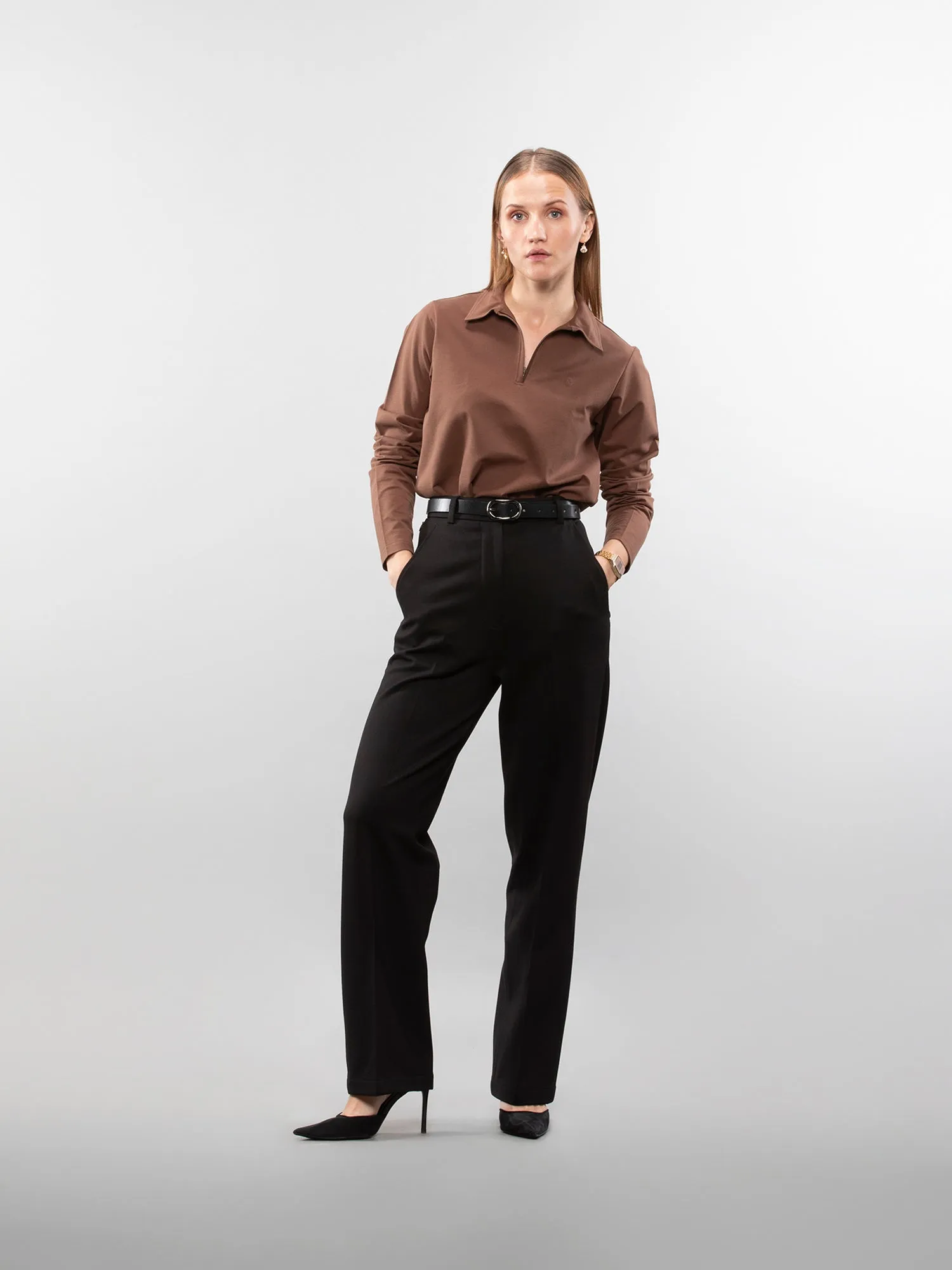 Straight-leg trouser