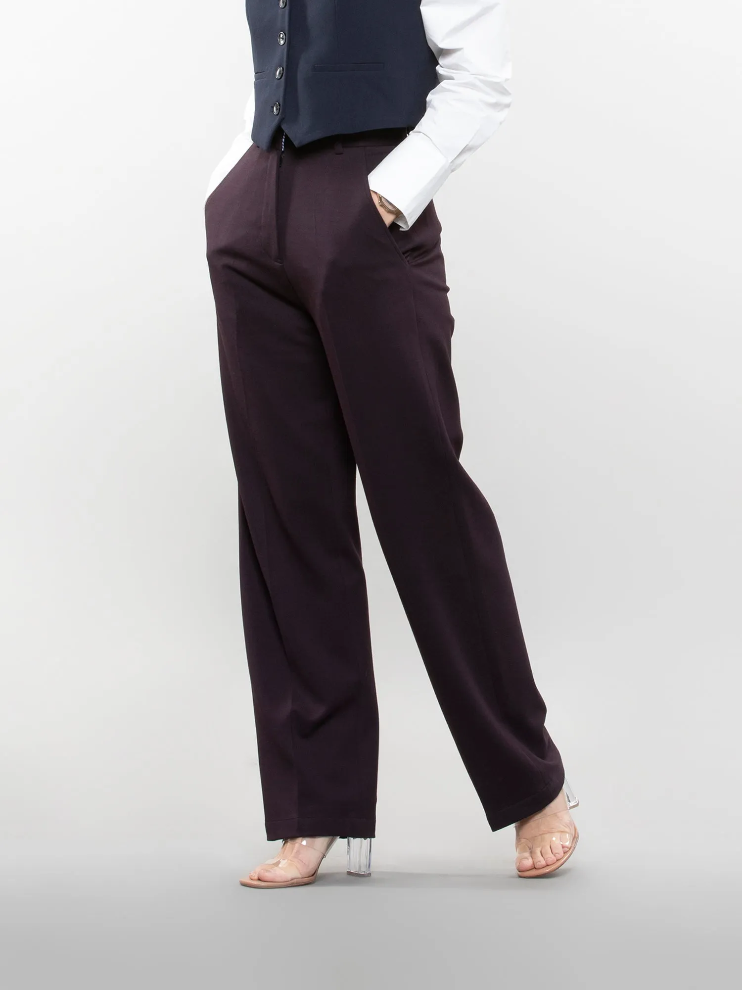 Straight-leg trouser