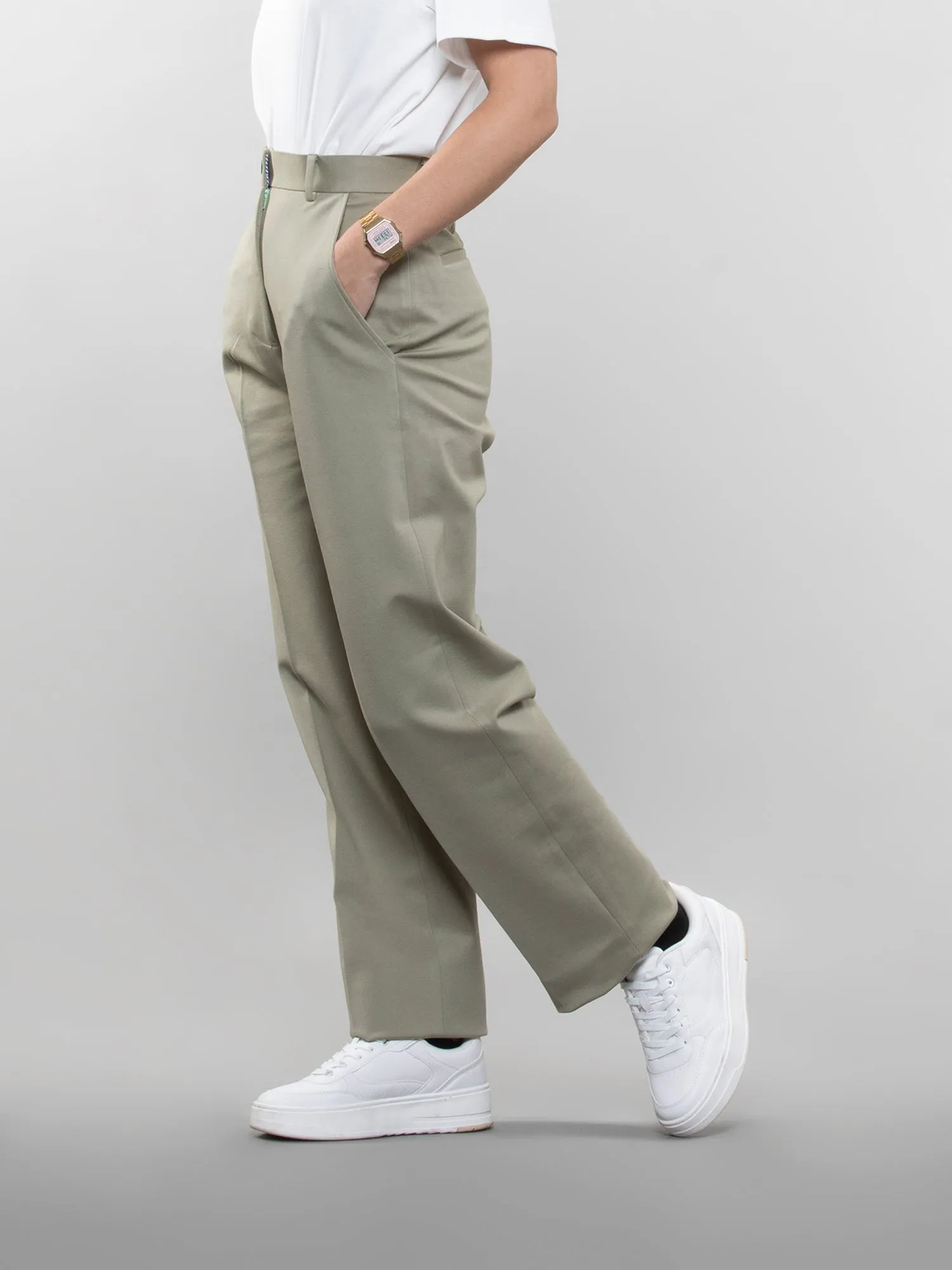 Straight-leg trouser