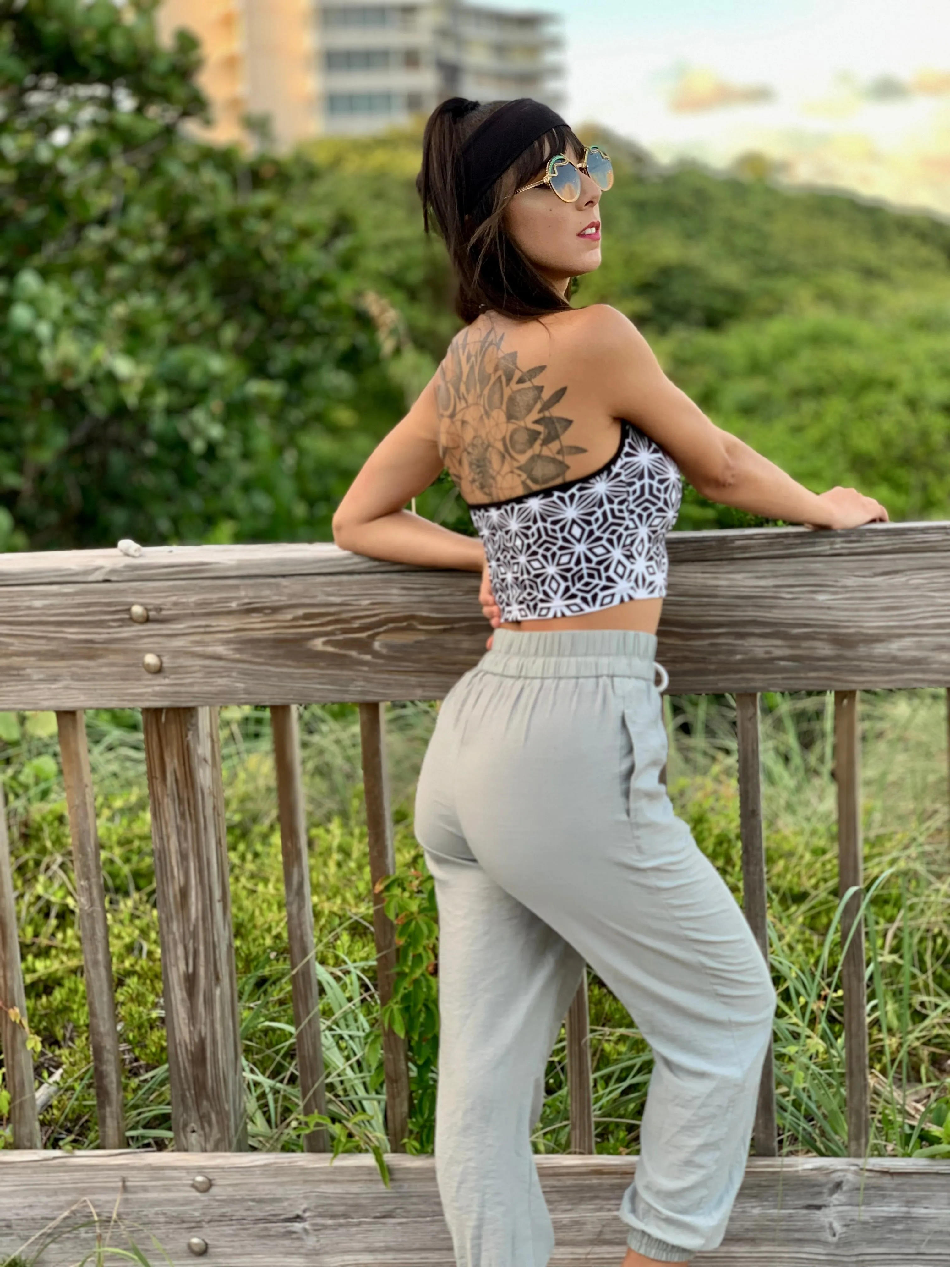 Tessellating Fractals Crop Top