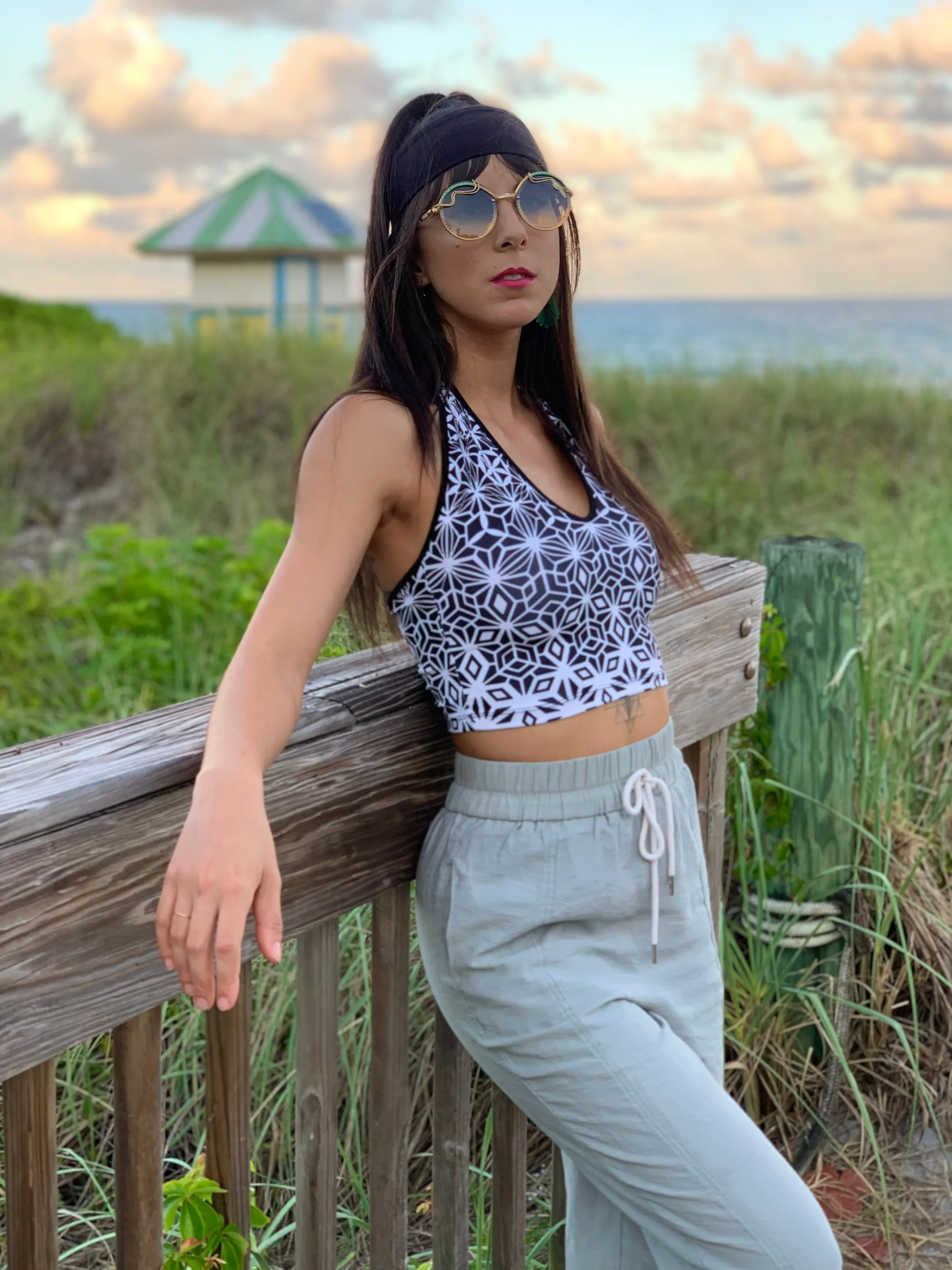 Tessellating Fractals Crop Top