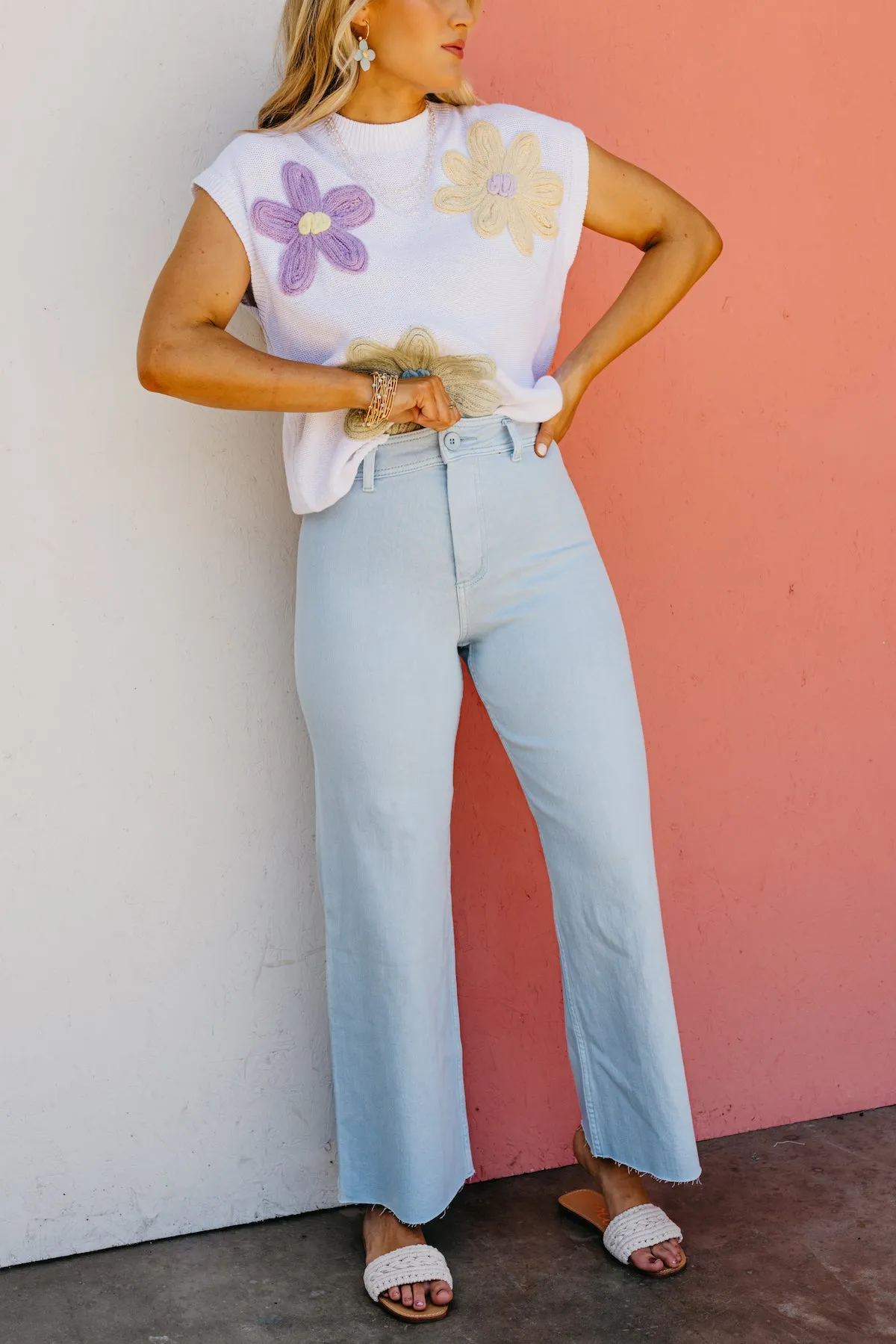 The Luciano Straight Wide Leg Denim Pants