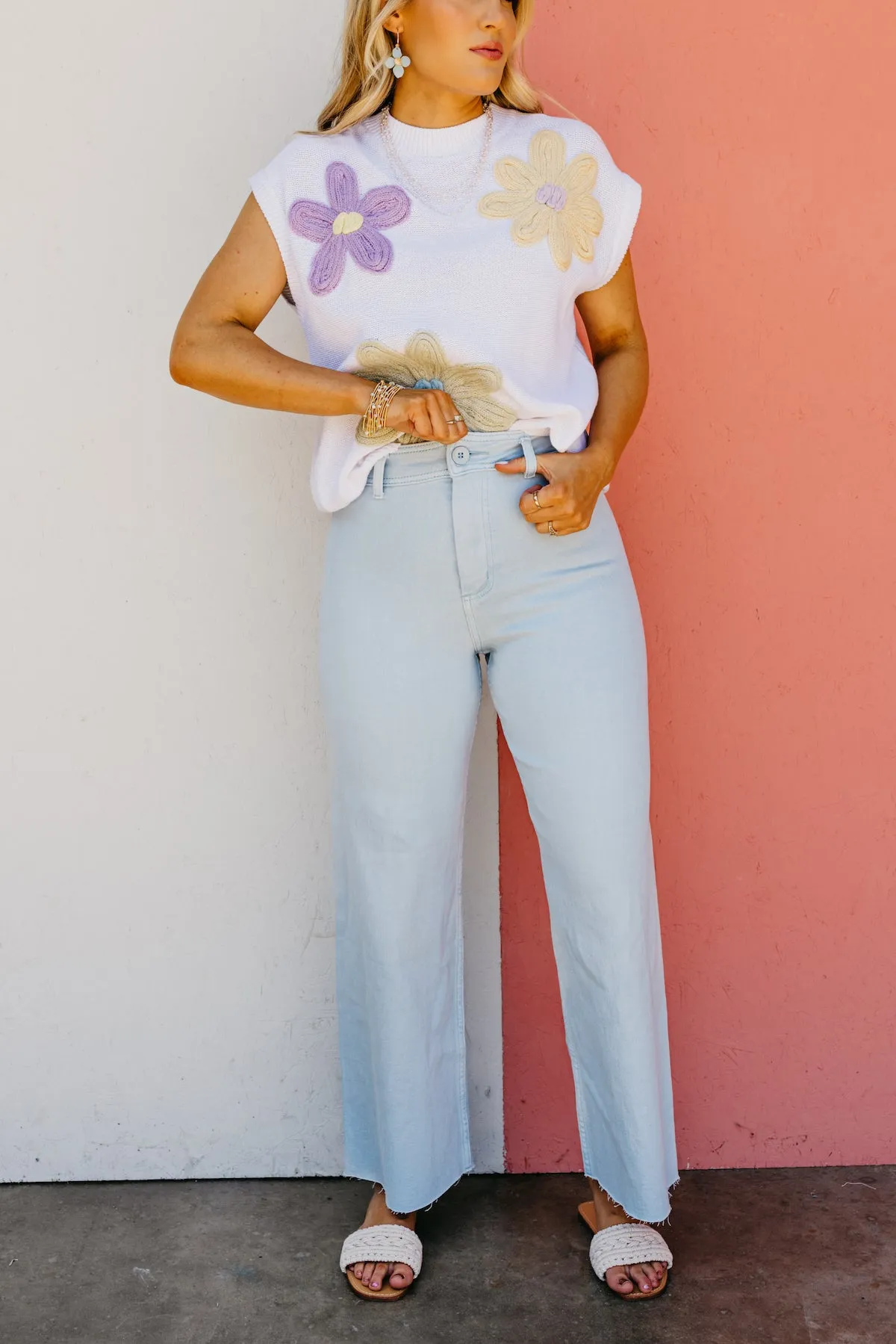The Luciano Straight Wide Leg Denim Pants