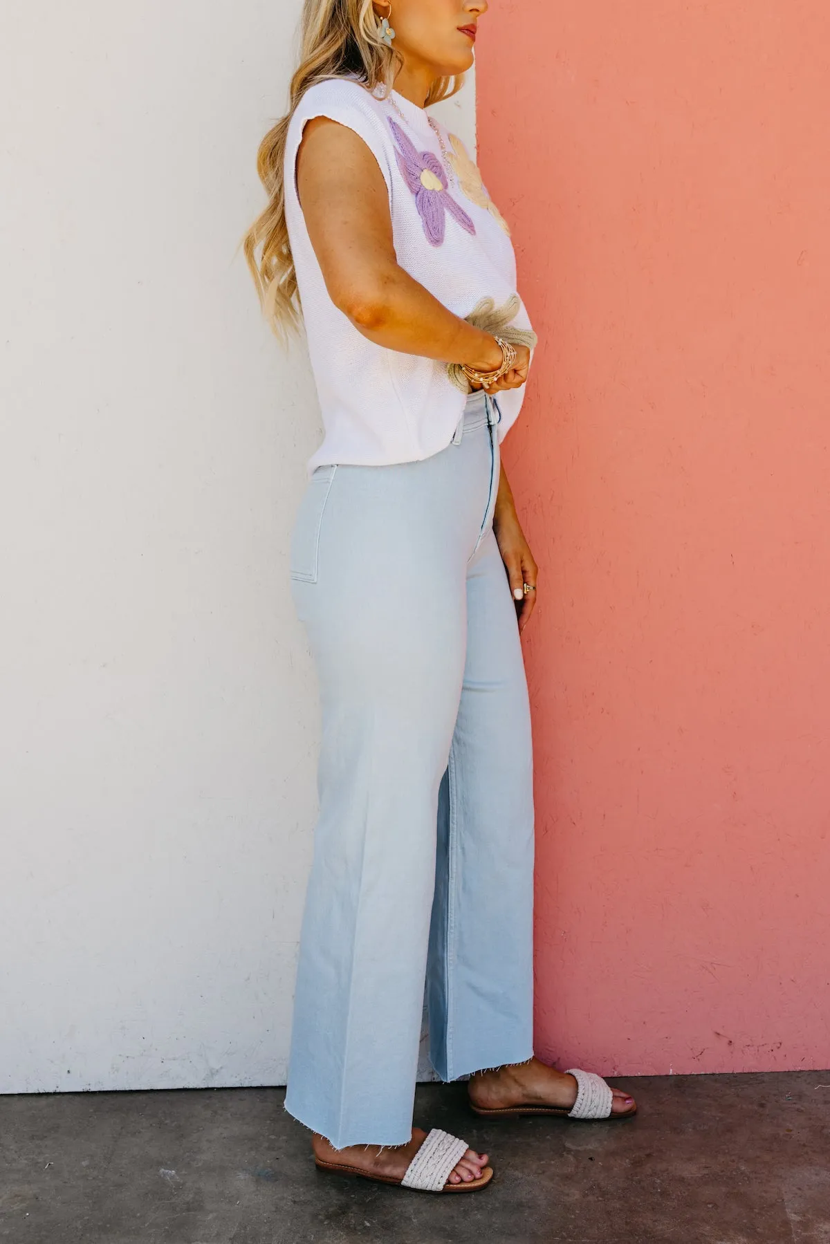 The Luciano Straight Wide Leg Denim Pants
