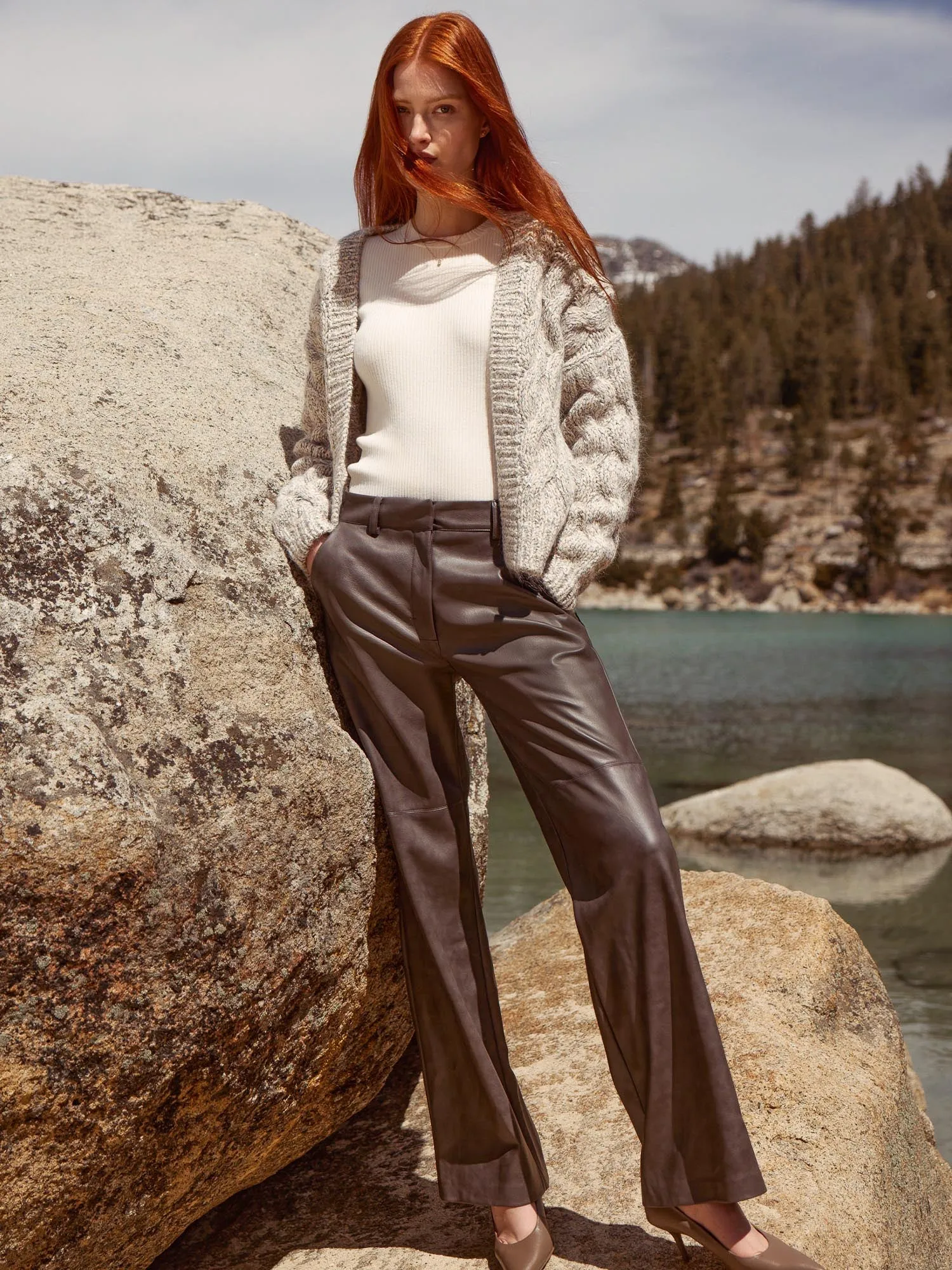The Namari Vegan Leather Pant