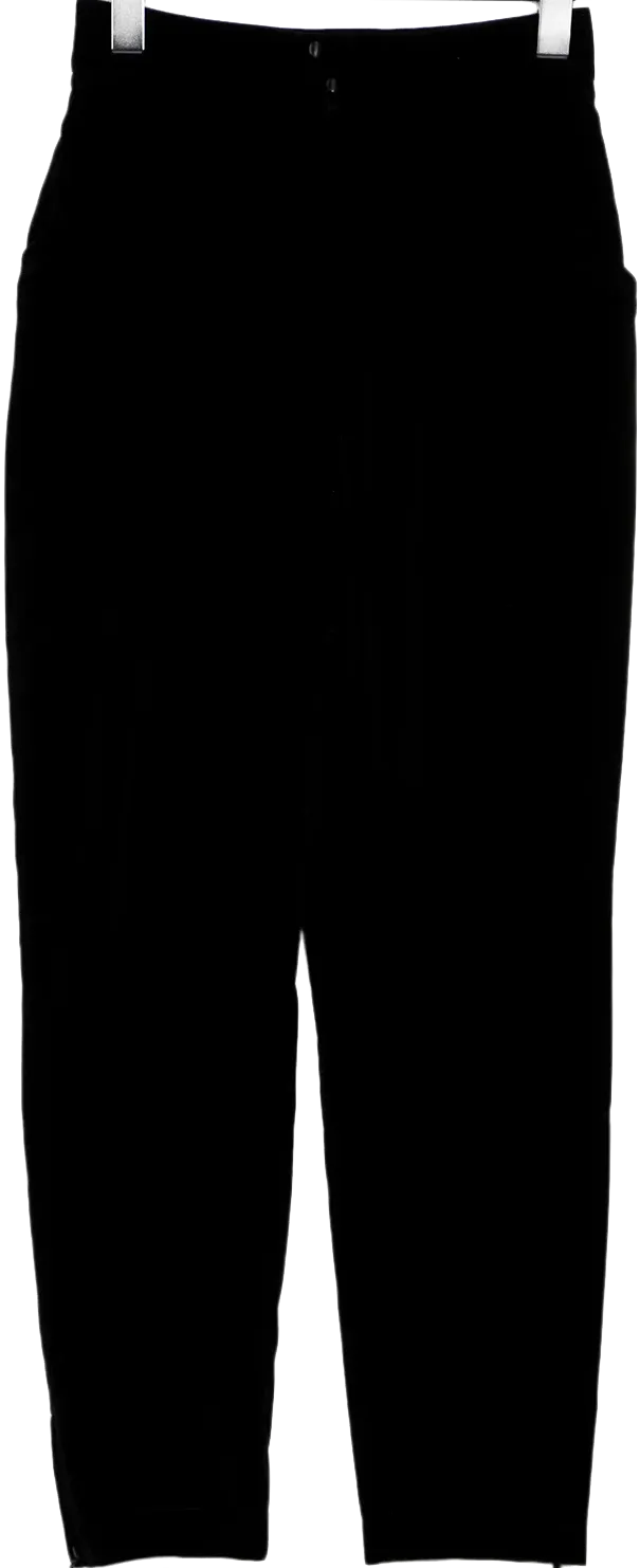 Thierry Mugler Paris.  Black Cotton Straight Leg Pants