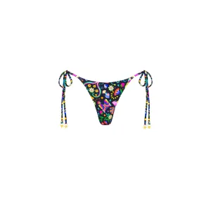 Thong Tie Side Bikini Bottom - Midnight Drive