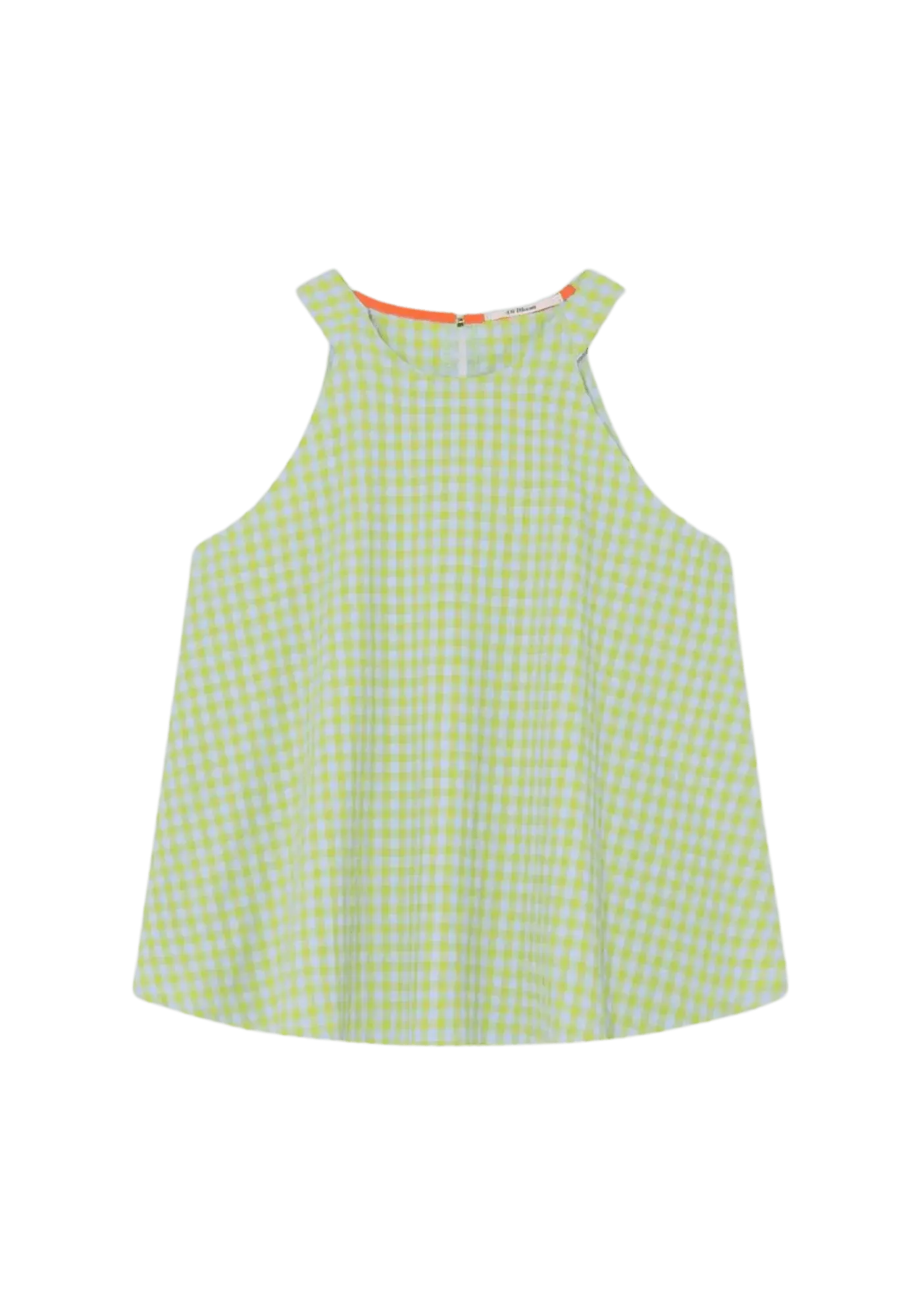 Top Dr Bloom Pool Halter Vichy Verde