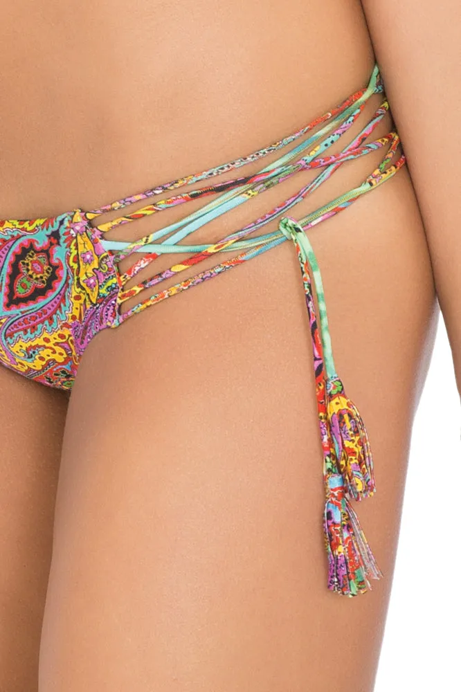 TORNASOL - Molded Push Up Bandeau Halter Top & Hot Buns Bottom • Multicolor