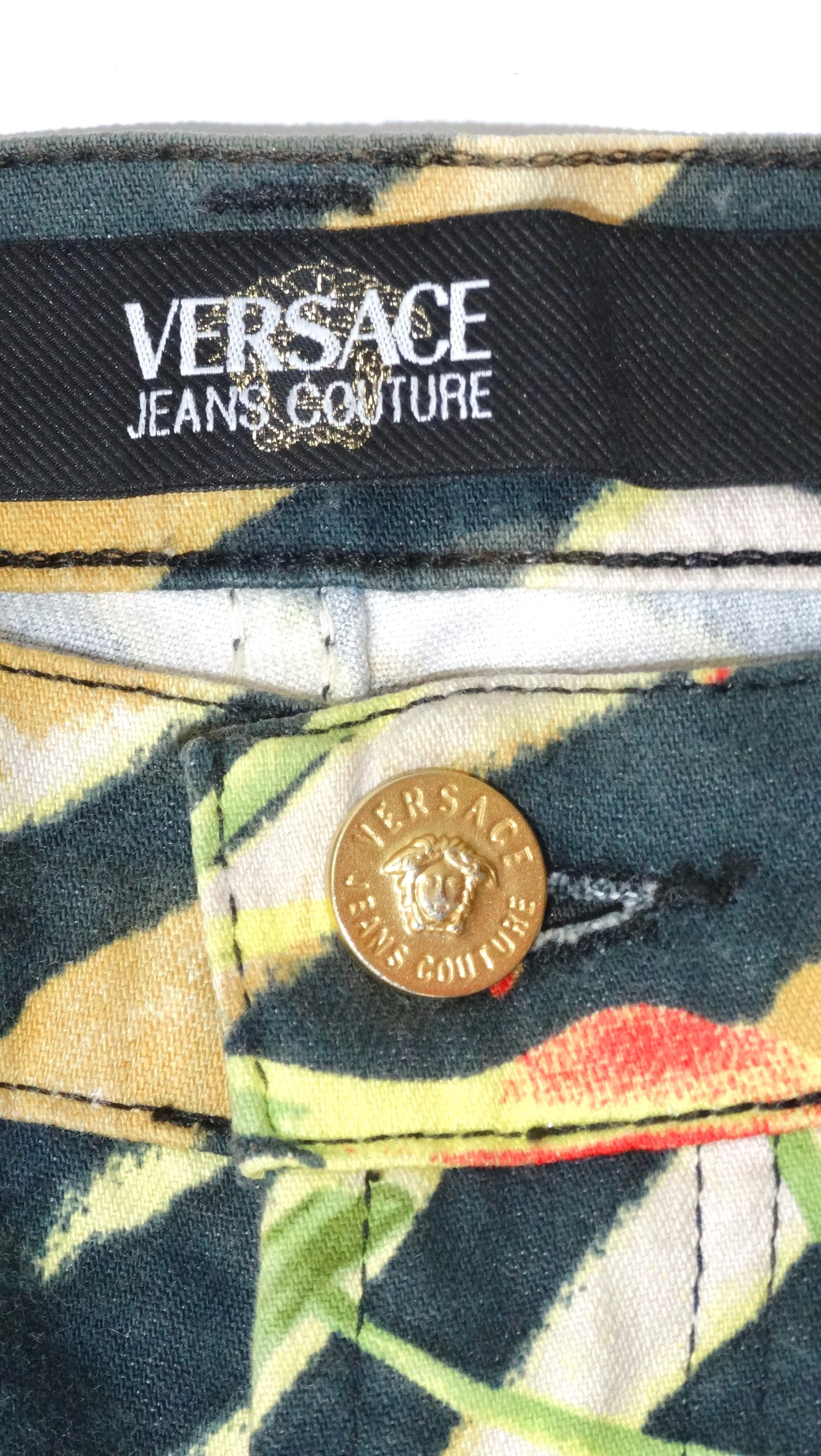 Versace Jeans Couture Floral & Animal Print Pants