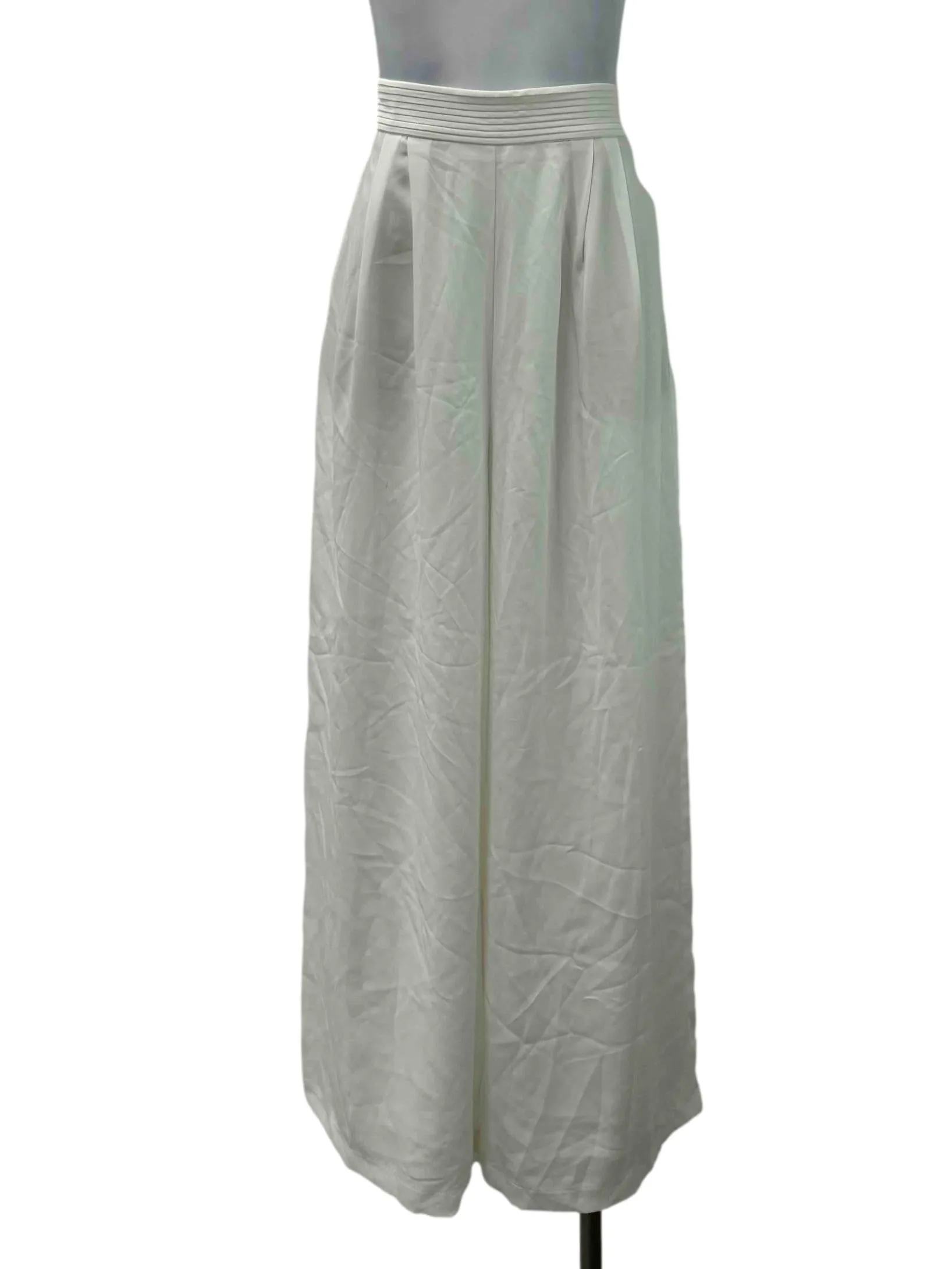 White Long Straight Pants