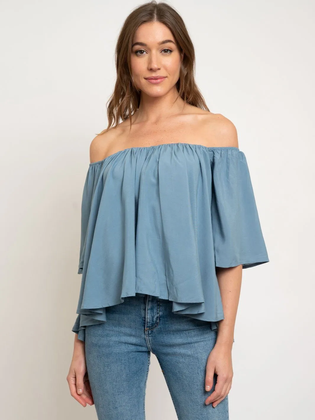 WOMEN'S OFF SHOULDER TOP
