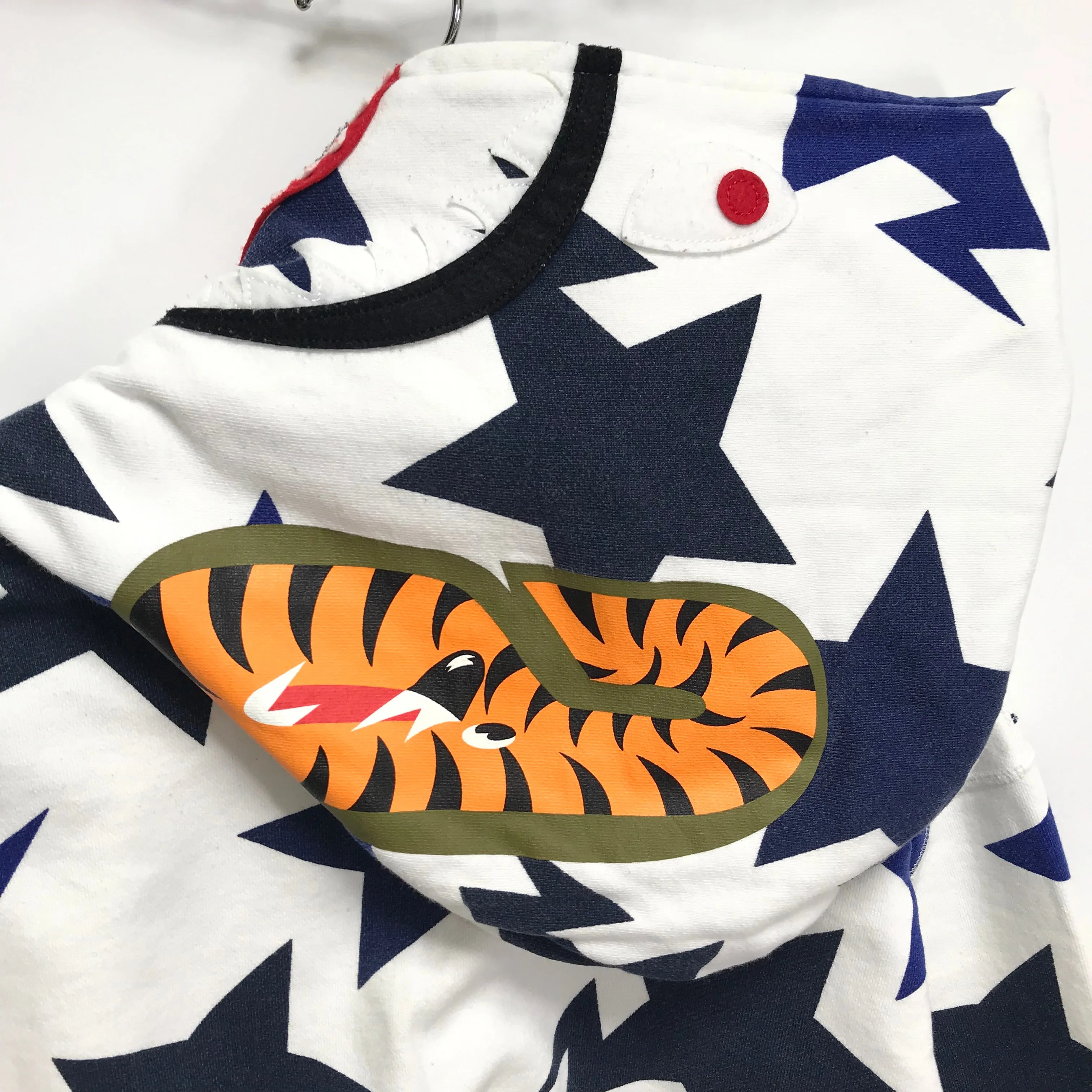 [XL] A Bathing Ape Bape Sta Shark Hoodie White/Navy