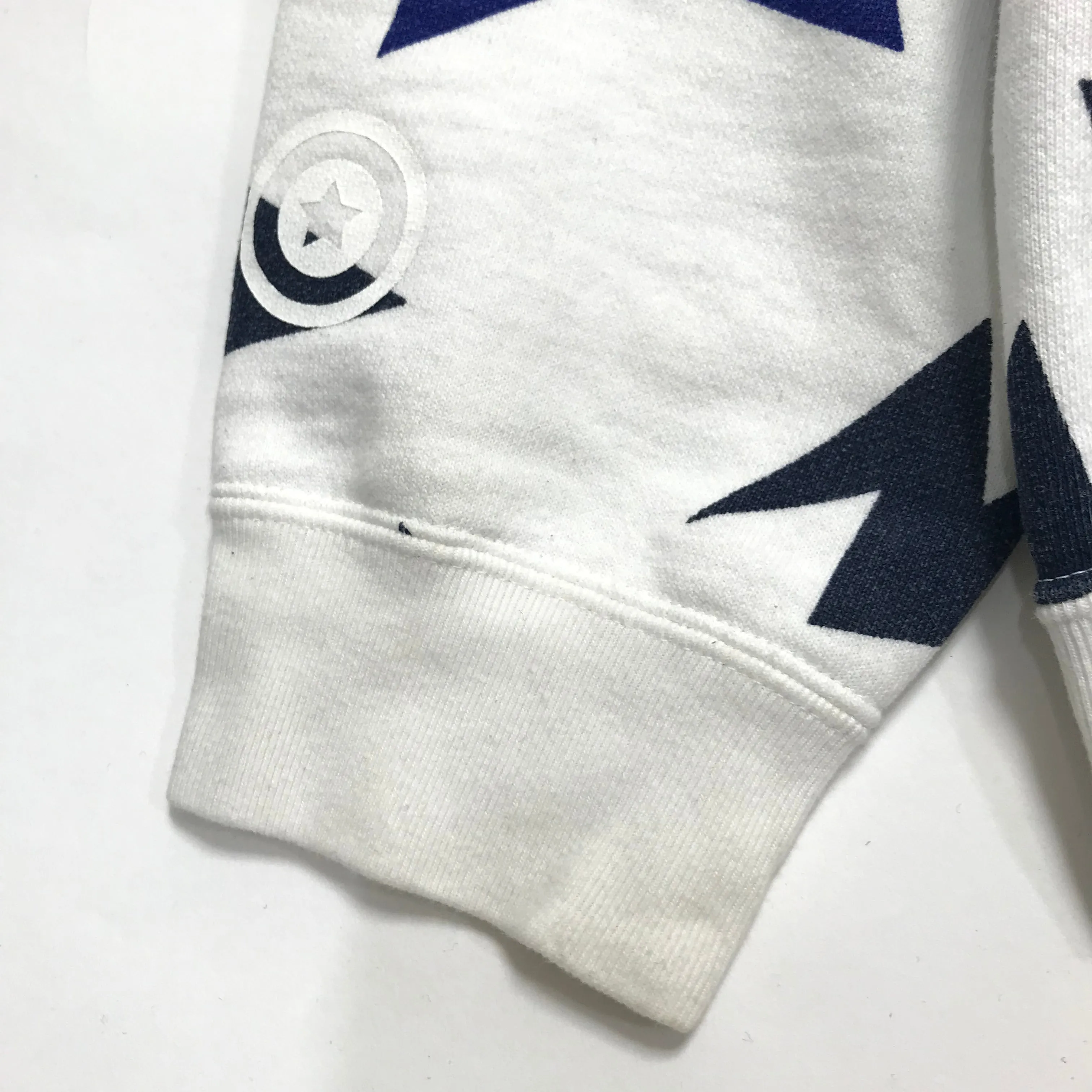 [XL] A Bathing Ape Bape Sta Shark Hoodie White/Navy