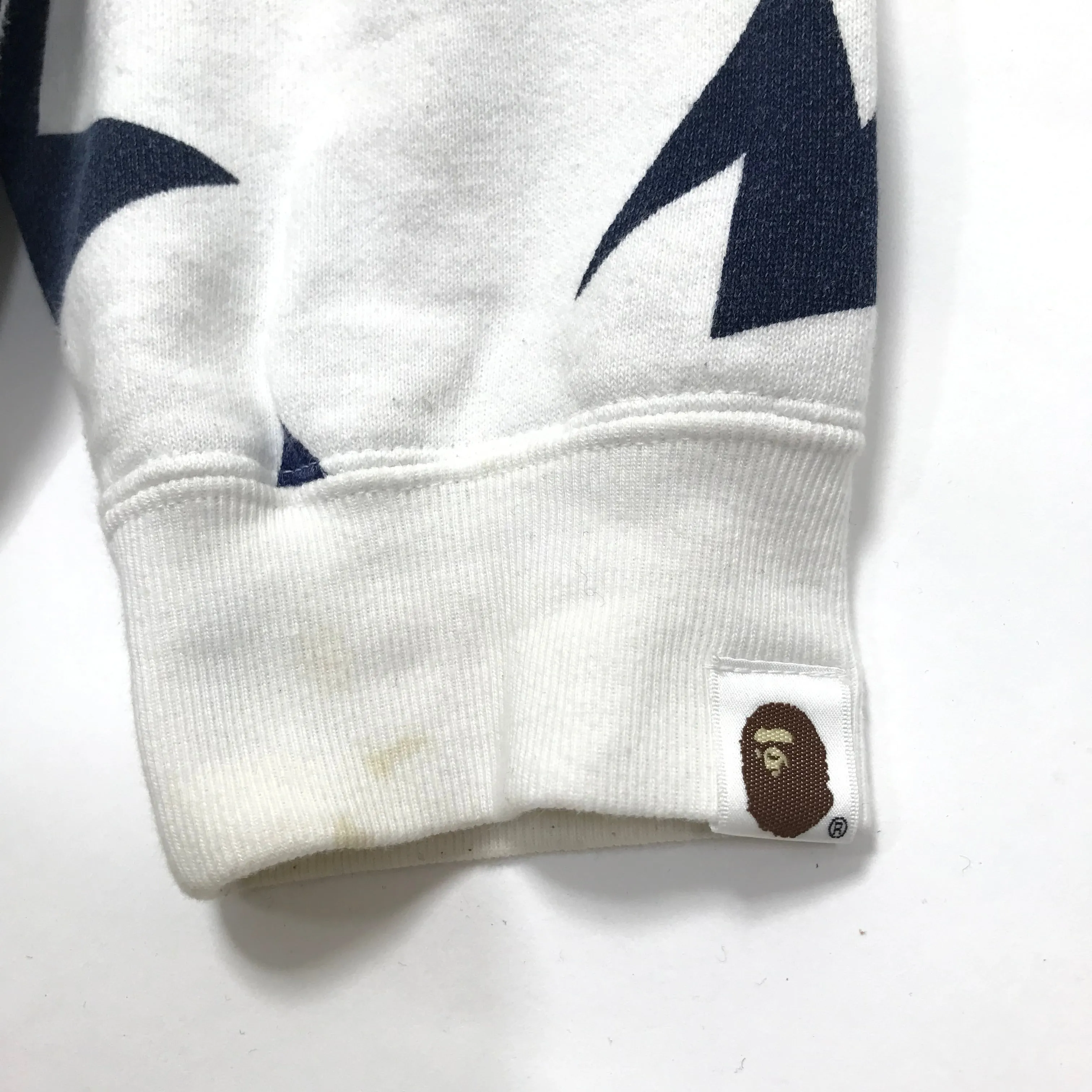 [XL] A Bathing Ape Bape Sta Shark Hoodie White/Navy