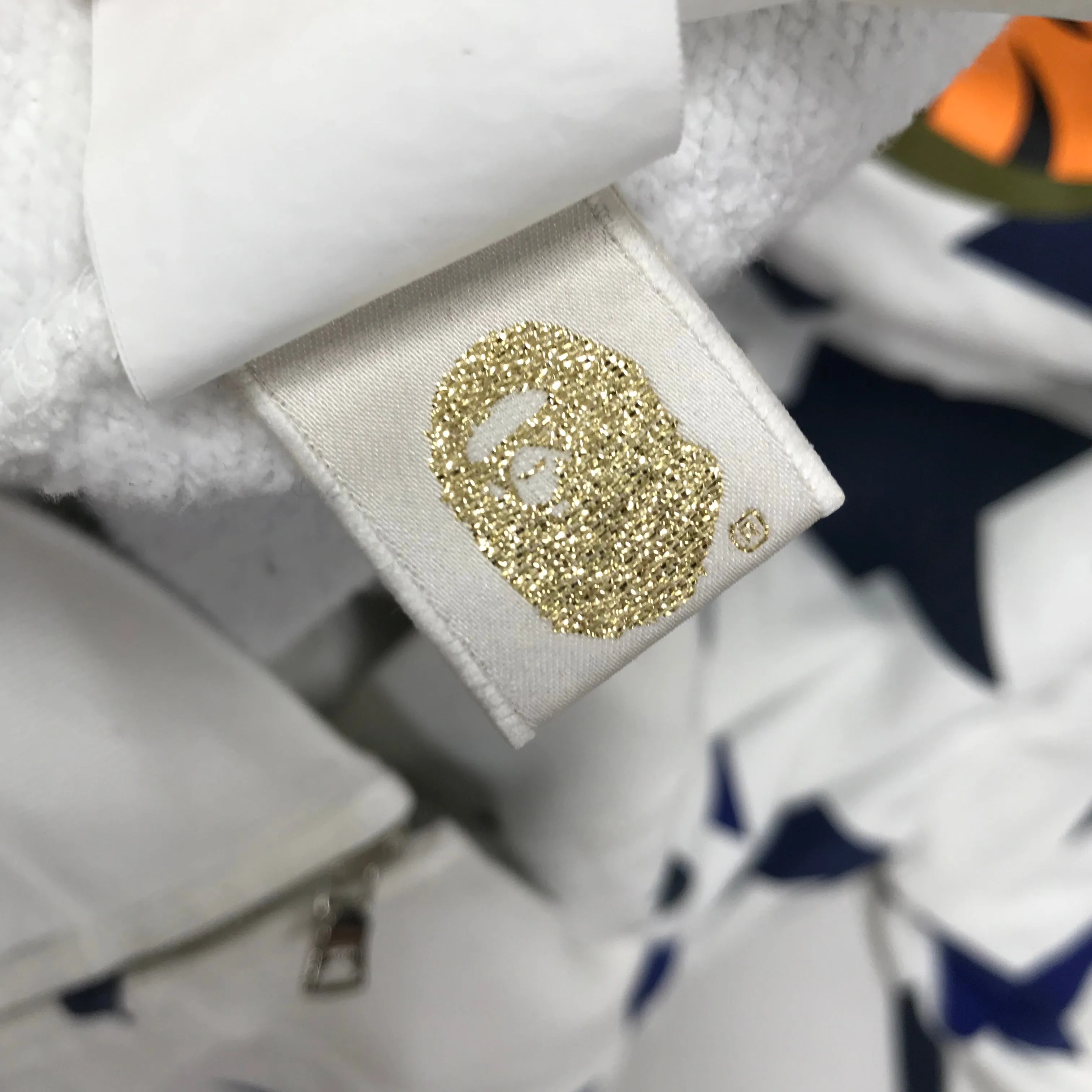 [XL] A Bathing Ape Bape Sta Shark Hoodie White/Navy