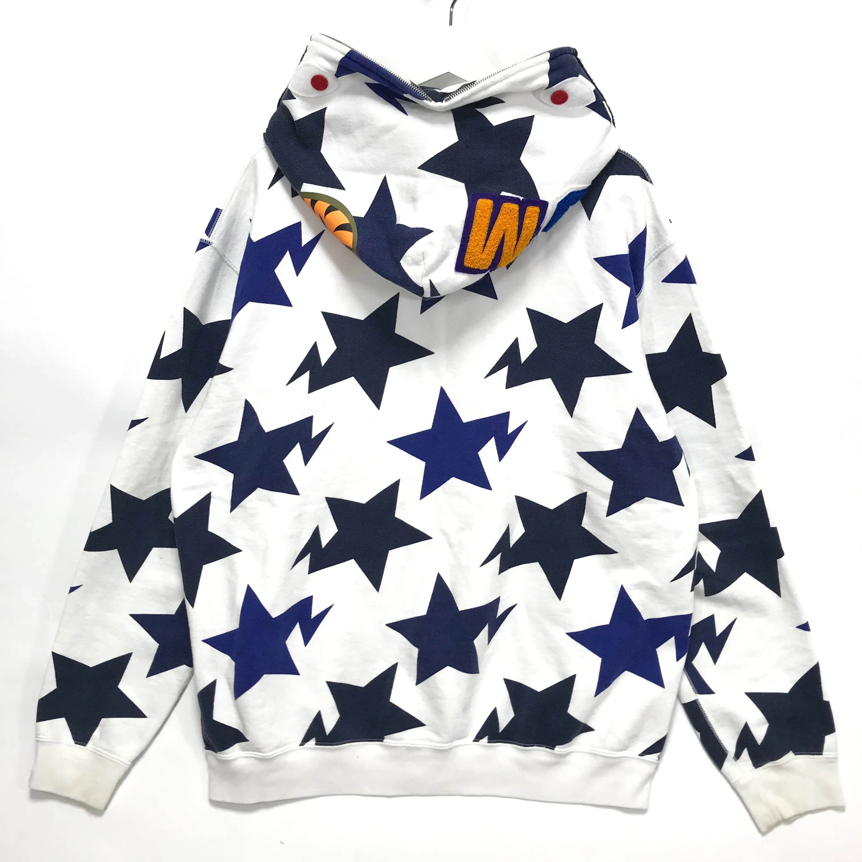 [XL] A Bathing Ape Bape Sta Shark Hoodie White/Navy