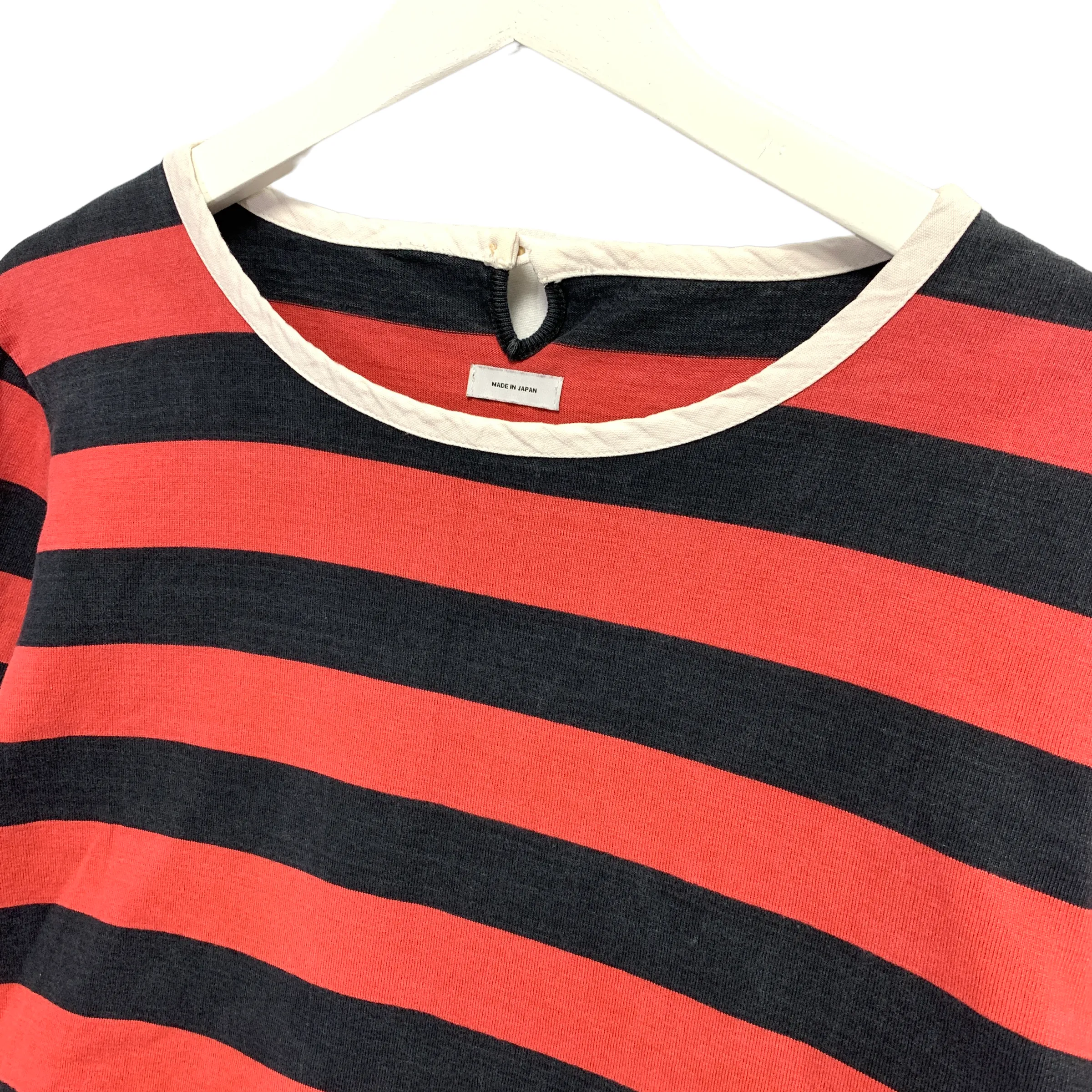 [XL] Visvim 14AW Border Crew L/S Tee Long Sleeve T-Shirt