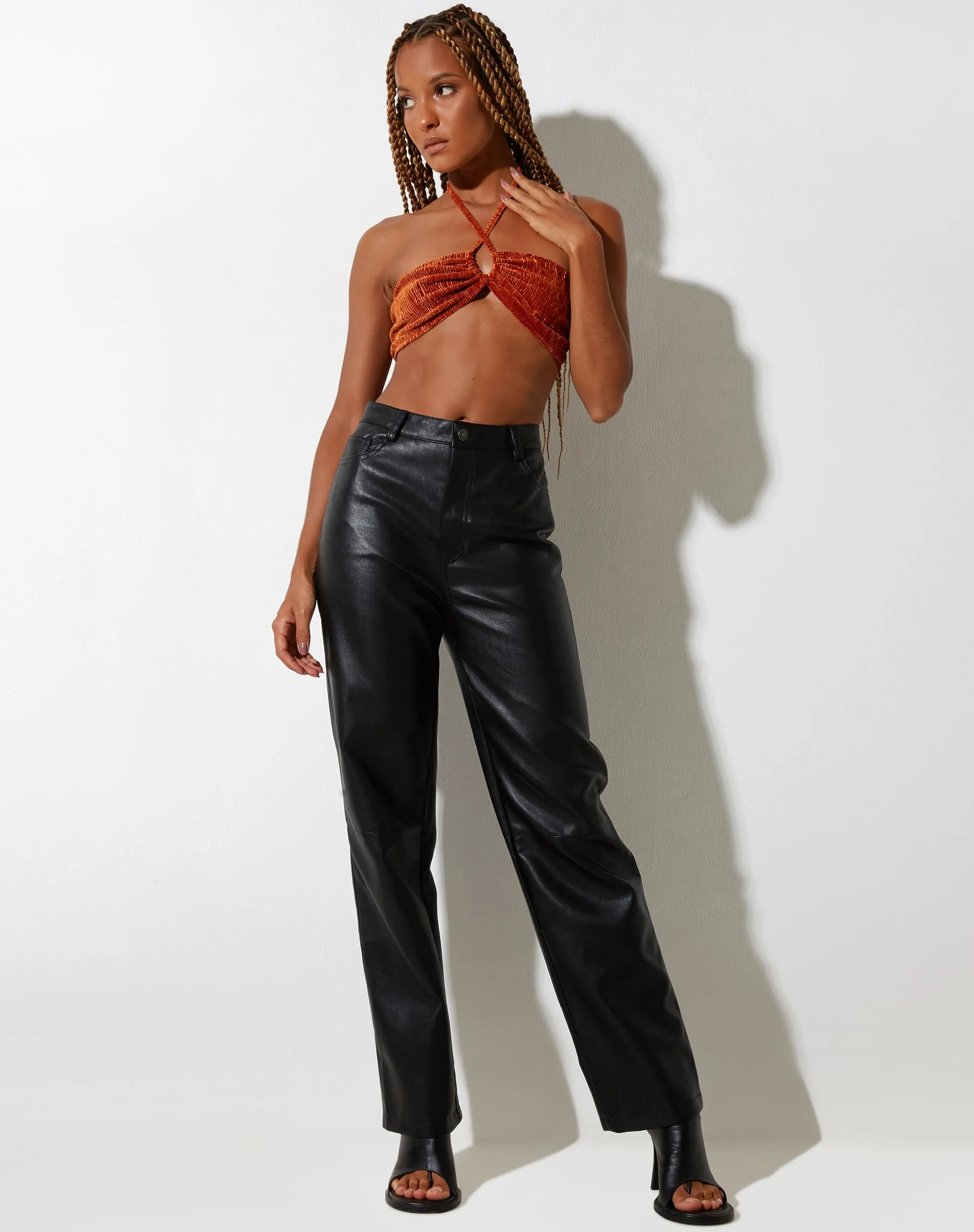 Yessa Crop Top in Velvet Rust