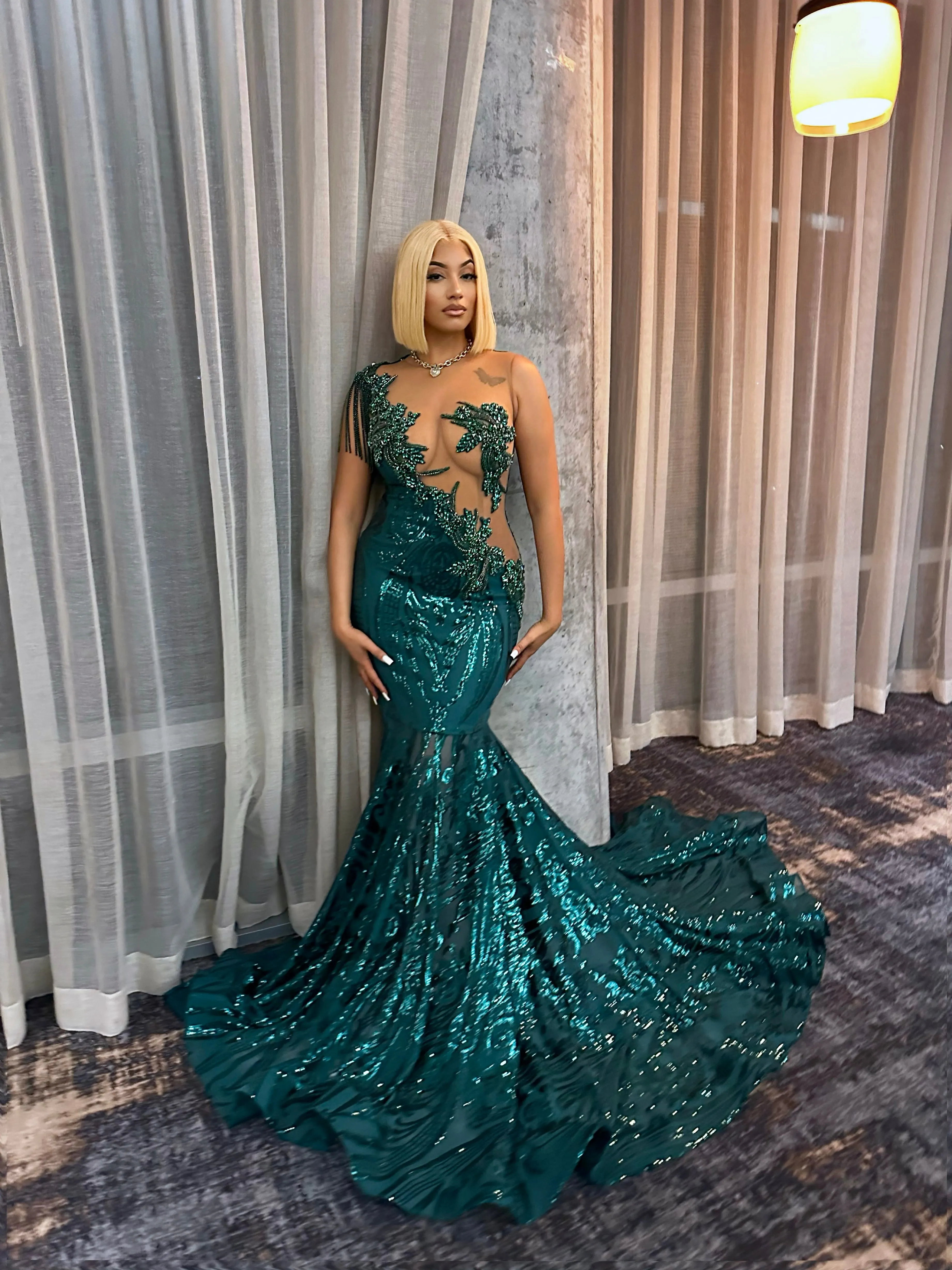 Zhane Gown 2.0 in Green