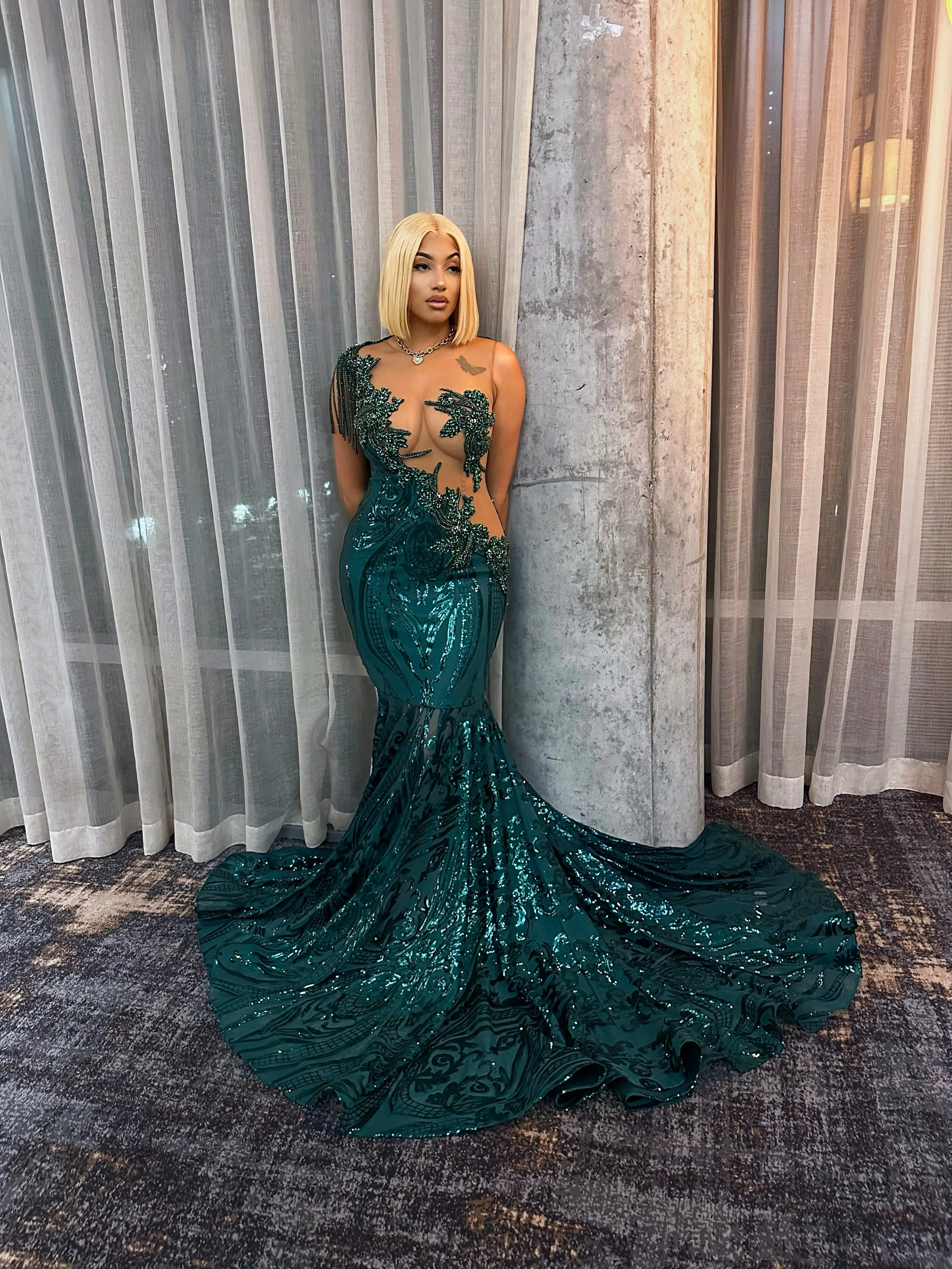 Zhane Gown 2.0 in Green