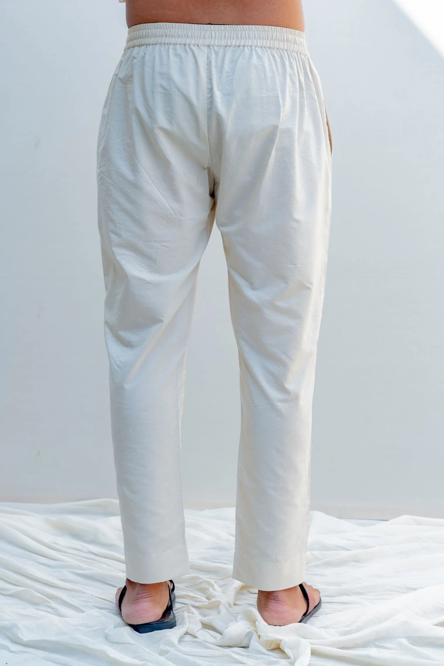 Zingaro- Off White Overlapped Cross Embroidered Jacket With Kurta Set